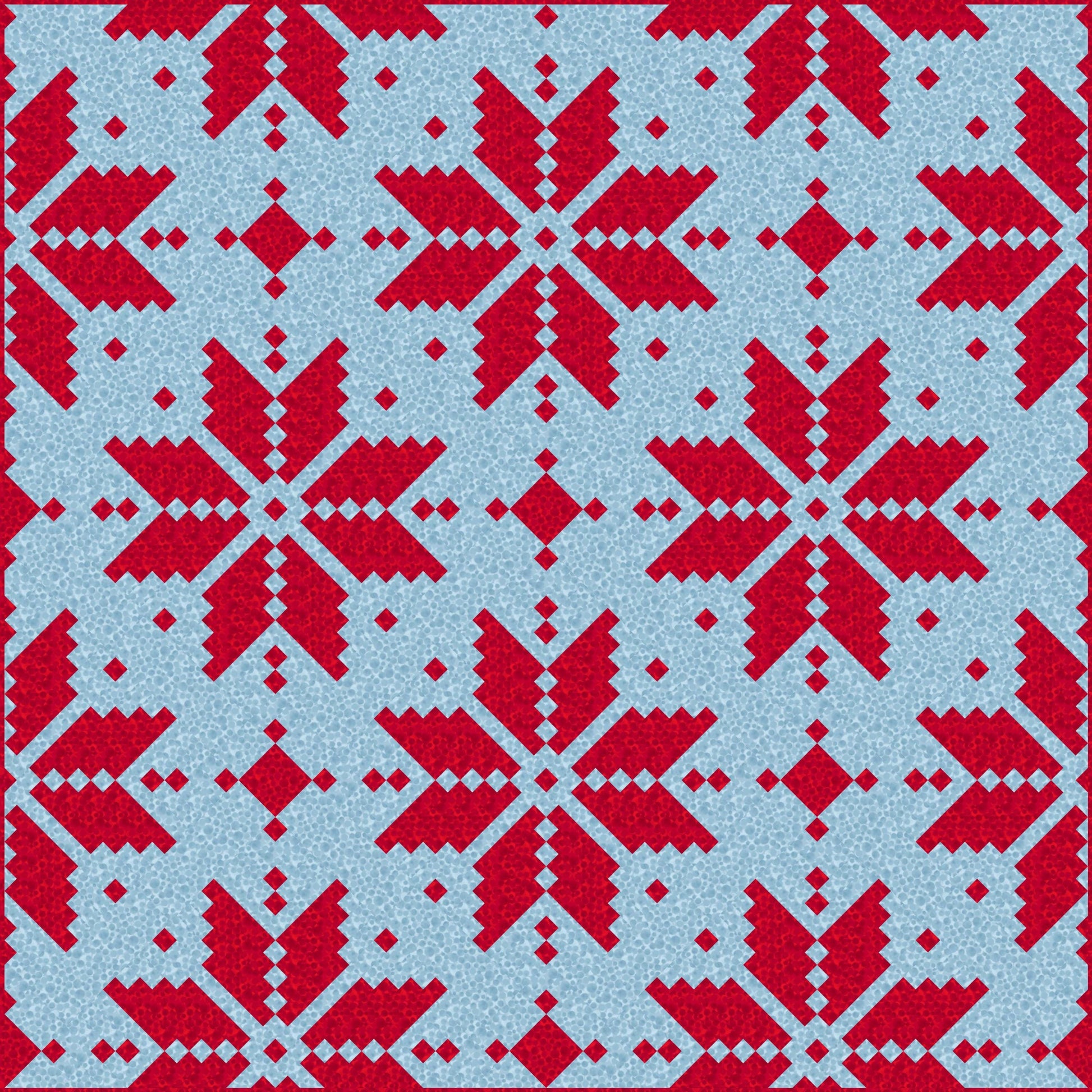 LIMITED EDITION Lo & Behold Knitted Star Quilt Kit Featuring Lewis and Irene Bumbleberries Fabric Collection (Throw and Bed Sizes Available)