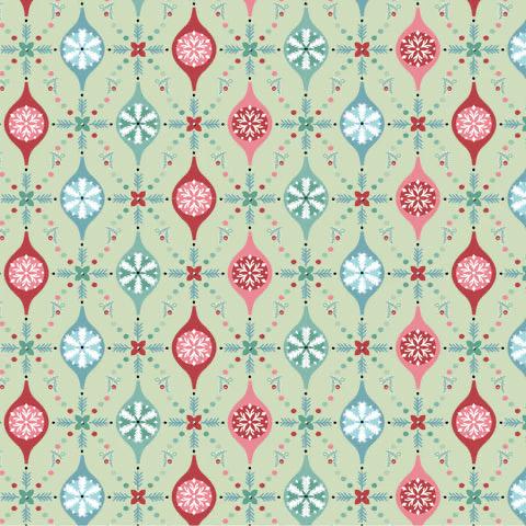LAST BOLT! Poppie Cotton Frost & Flurry Fabric Collection Merry Berries on Mint Authentic Premium 100% Cotton Fabrics