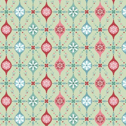 LAST BOLT! Poppie Cotton Frost & Flurry Fabric Collection Merry Berries on Mint Authentic Premium 100% Cotton Fabrics
