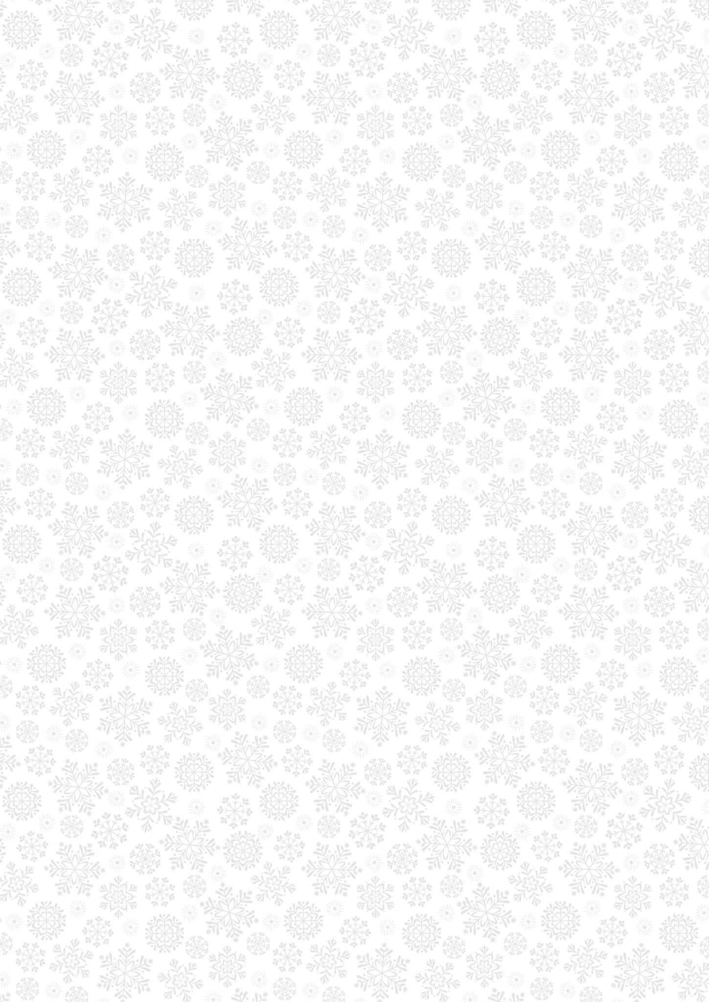 Lewis & Irene Tiny Tonals Fabric Collection Snowflakes on White Authentic Premium 100% Cotton Fabric TT31A