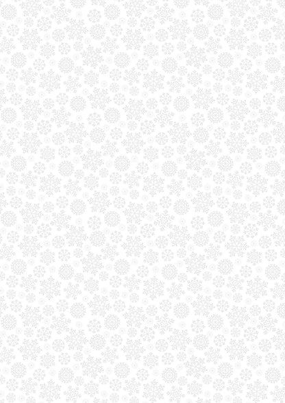 Lewis & Irene Tiny Tonals Fabric Collection Snowflakes on White Authentic Premium 100% Cotton Fabric TT31A