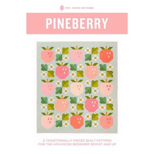 LIMITED EDITION Pen & Paper Patterns Pineberry Quilt Kit Featuring Poppie Cotton Country Confetti Fabric Collection 60.35"x68.75"