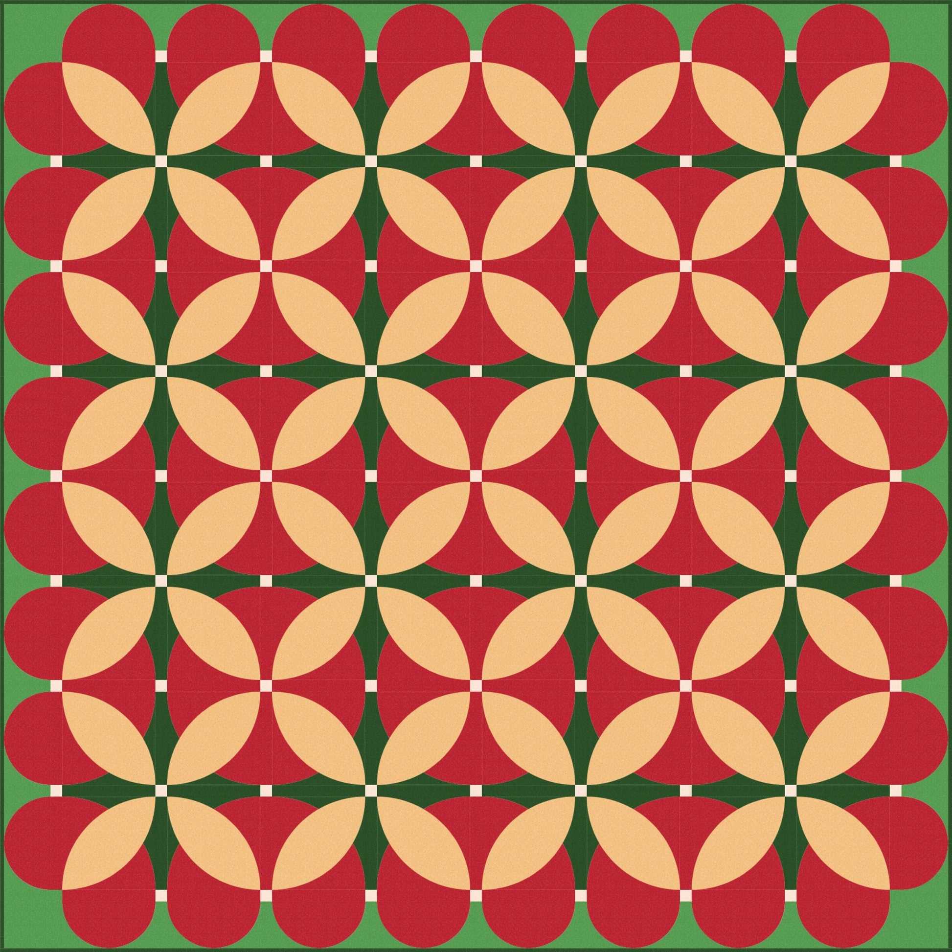 LIMITED EDITION Lo and Behold Retro Blossoms Quilt Kit Featuring Poppie Cotton Country Confetti Fabric Collection 61"x61"