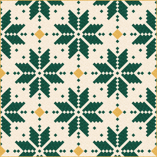 LIMITED EDITION Lo & Behold Knitted Star Quilt Kit Featuring Lewis and Irene Bumbleberries Fabric Collection (Throw and Bed Sizes Available)