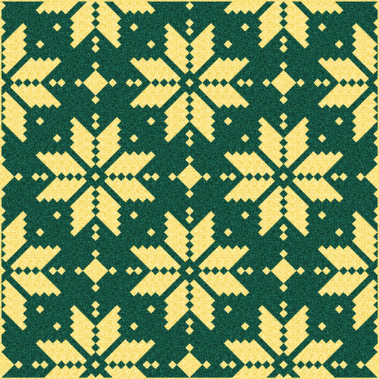 LIMITED EDITION Lo & Behold Knitted Star Quilt Kit Featuring Lewis and Irene Bumbleberries Fabric Collection (Throw and Bed Sizes Available)