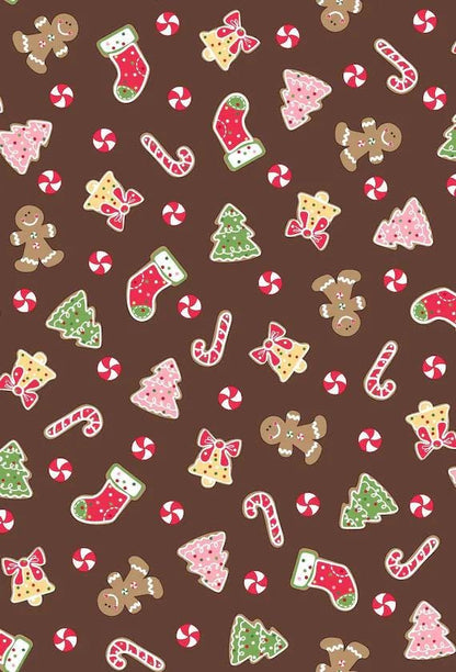 Maywood Studio Kimberbell Jingle & Whisk Fabric Collection Merry Christmas Cookies on Green MAS9671-B