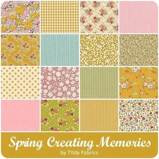 LAST ONE!! Tilda Creating Memories Spring & Easter Pastels Fabric Collection 16pc Fat Quarter Bundle