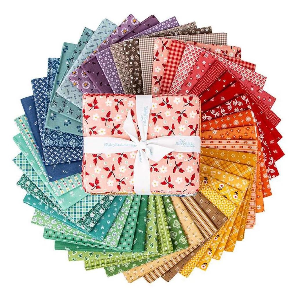Riley Blake Bee Bundle Limited Edition Fabric Collection 42pc Fat Quarter Bundle Authentic Premium 100% Cotton Quilt Shop Quality Fabric