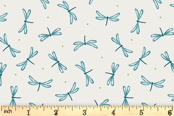 Lewis & Irene On The Lake Fabric Collection Dragonfly on Cream Authentic Premium 100% Cotton Quilt Shop Quality Fabrics
