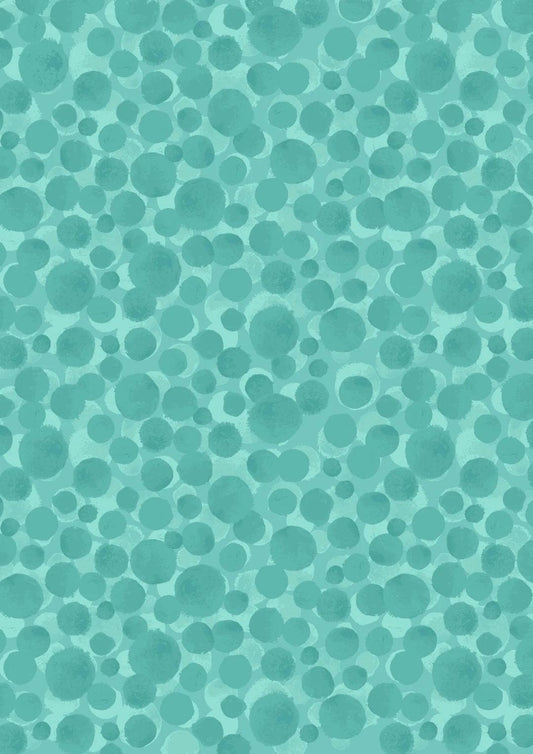 Lewis & Irene Bumbleberries Blenders Fabric Collection Tropics Blue BB290 Authentic Premium 100% Cotton Quilt Shop Quality Fabrics