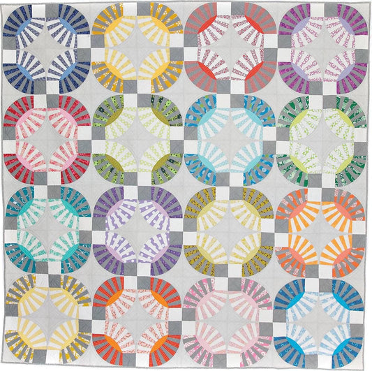 Sew Kind of Wonderful Chic Kisses Quilt Pattern Finished size 92”x92”