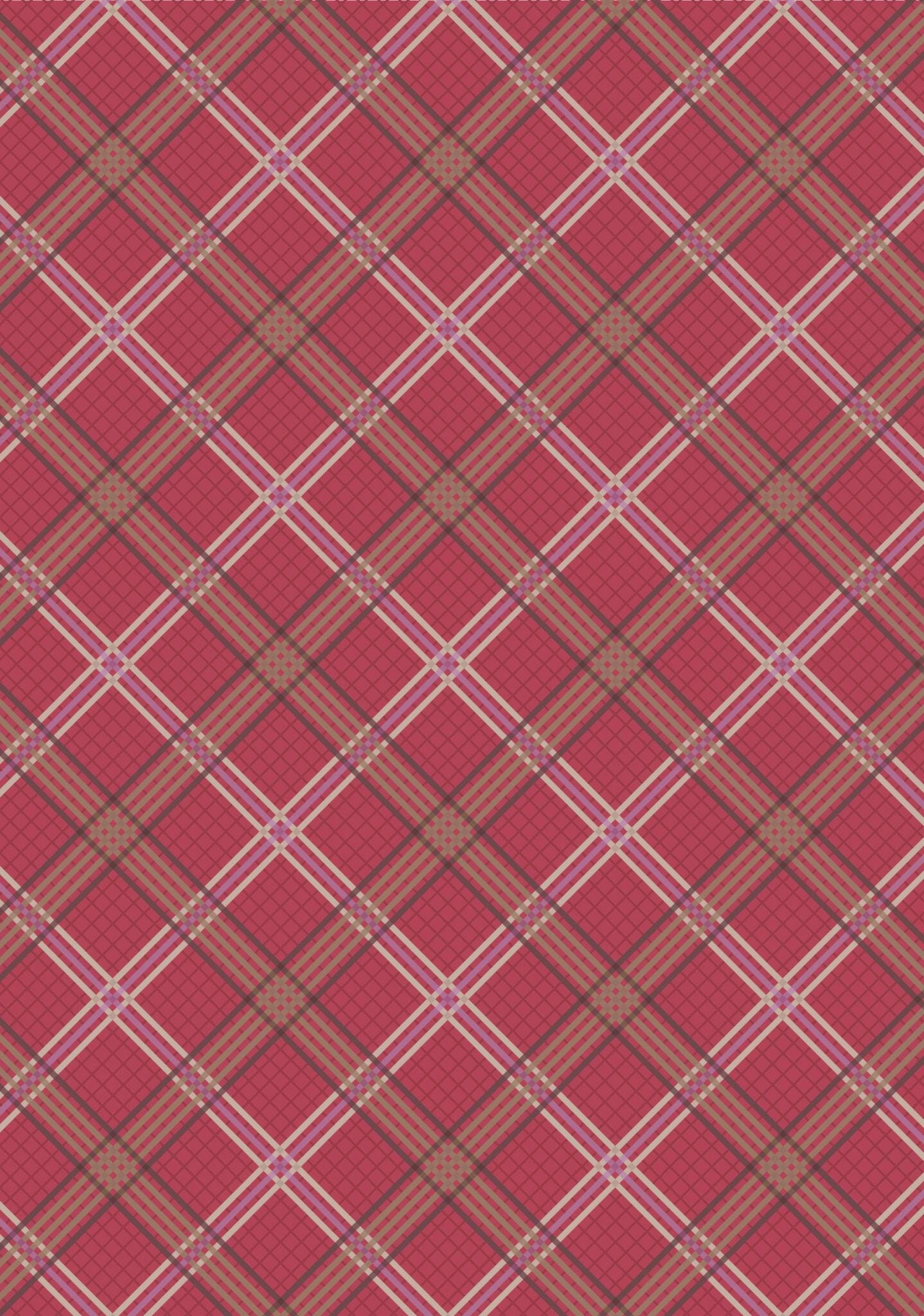 Lewis & Irene Loch Lewis Flannel Fabric Collection Red Check F539B