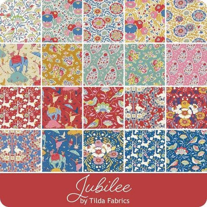 Tilda Jubilee Fabric Collection Wildgarden Red Authentic Premium 100% Cotton Fabrics