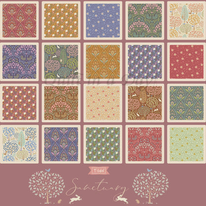 Tilda Sanctuary Fabric Collection Daisydream Tan Authentic Premium 100% Cotton Fabrics