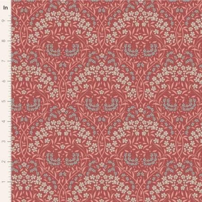 LAST BOLT! Tilda Sanctuary Fabric Collection Larissa Rhubarb Authentic Premium 100% Cotton Fabrics