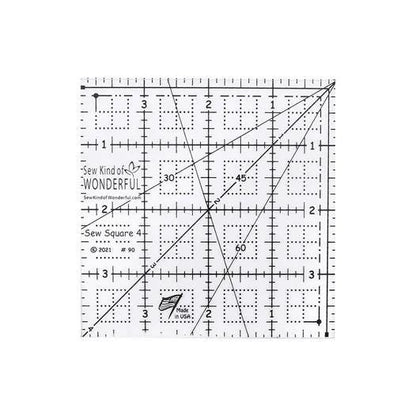 Sew Kind of Wonderful Quick Sew Square Rulers (6”, 8”, 10” sold separately)