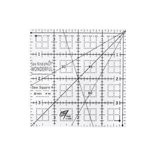 Sew Kind of Wonderful Quick Sew Square Rulers (6”, 8”, 10” sold separately)