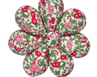 Riley Blake Liberty Fabrics Forget-Me-Not Blossom Flower Shaped Pin Cushion (3.5" Wide) Premium 100% Cotton Quilt Shop Quality Fabrics