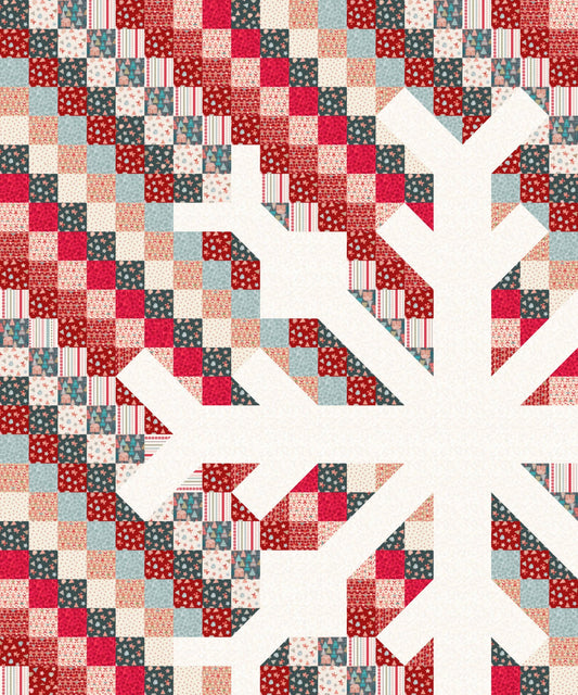 LIMITED EDITION!! Lewis & Irene Snowflake Quilt Kit Featuring Lewis and Irene Gingerbread Season Fabric Collection Finished Size: 60"x72"