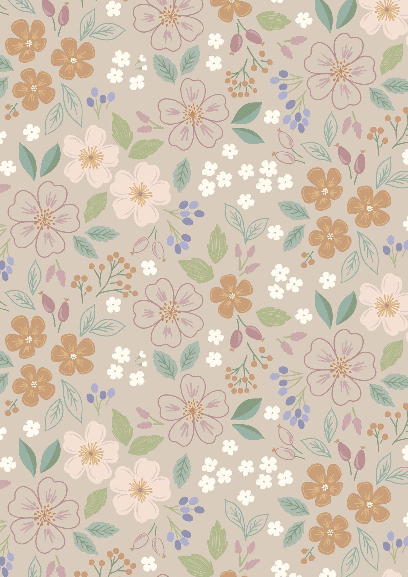 Lewis & Irene Sky Garden Fabric Collection Sky Garden on Pale Taupe CC56.2 Authentic Premium 100% Cotton Quilt Shop Quality Fabrics