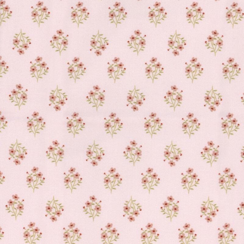 Poppie Cotton My Darling Deer Fabric Collection Meadow on Blush Authentic Premium 100% Cotton Fabrics