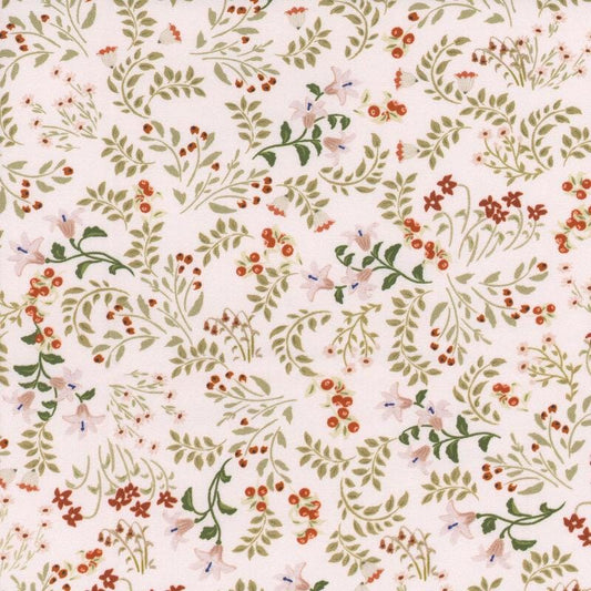 Poppie Cotton My Darling Deer Fabric Collection Wildflower on Blush Authentic Premium 100% Cotton Fabrics