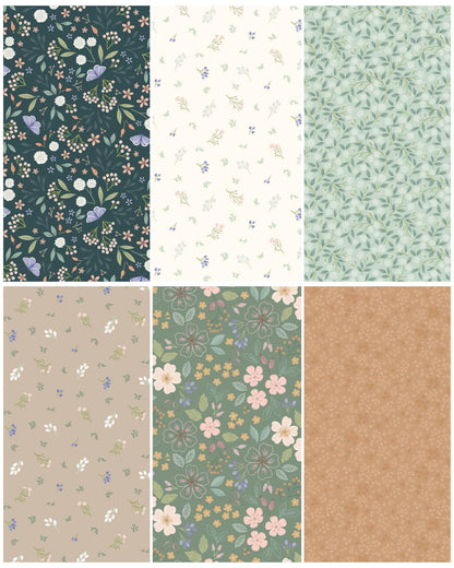 Limited Edition Pen + Paper Patterns Sparrows Quilt Kit Featuring Lewis & Irene Sky Garden Fabric Collection