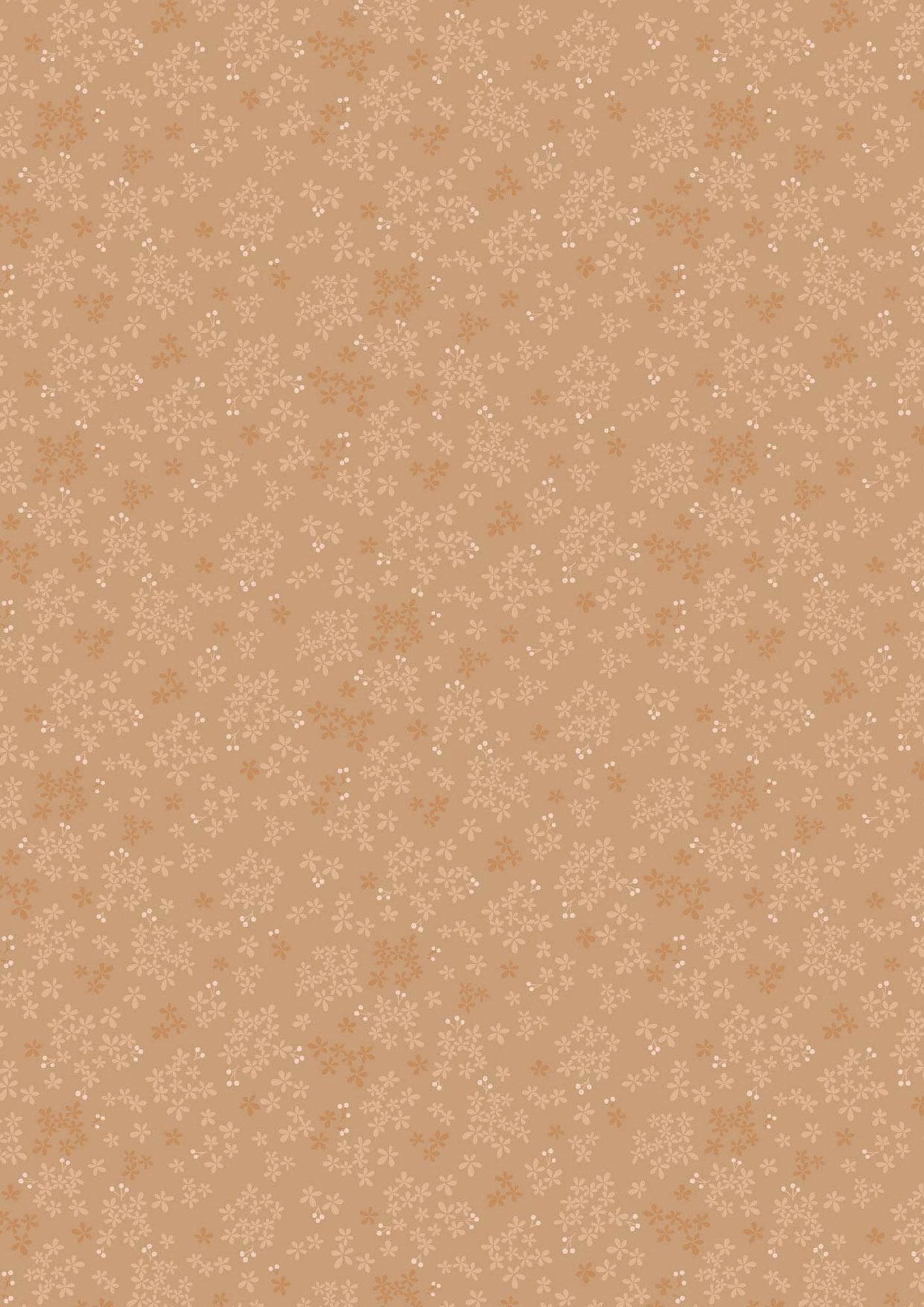 Lewis & Irene Sky Garden Fabric Collection Wintersweet on Lt Burnt Sienna CC60.3 Authentic Premium 100% Cotton Quilt Shop Quality Fabrics