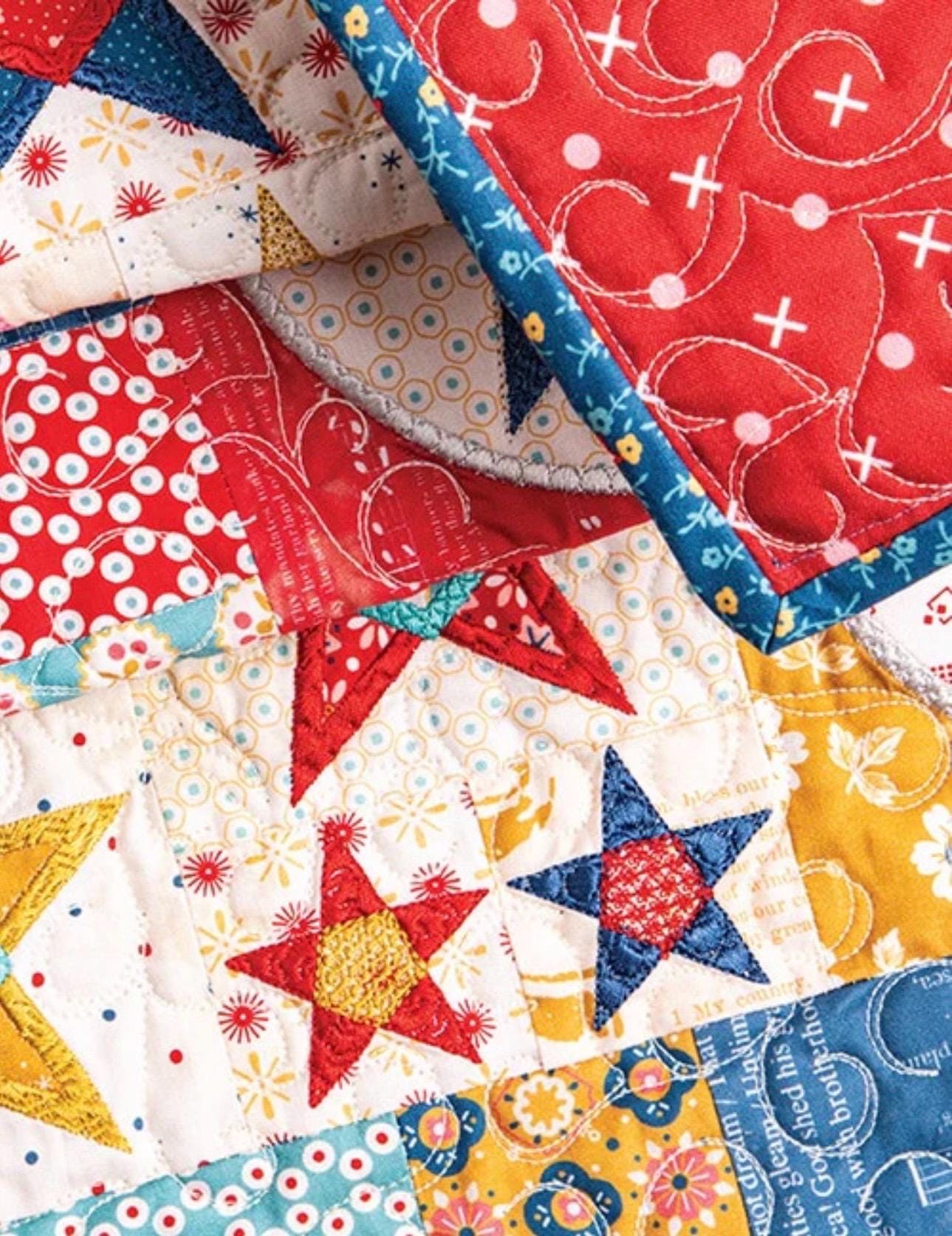 Riley Blake Lori Holt Farmhouse Star Quilt Machine Embroidery USB