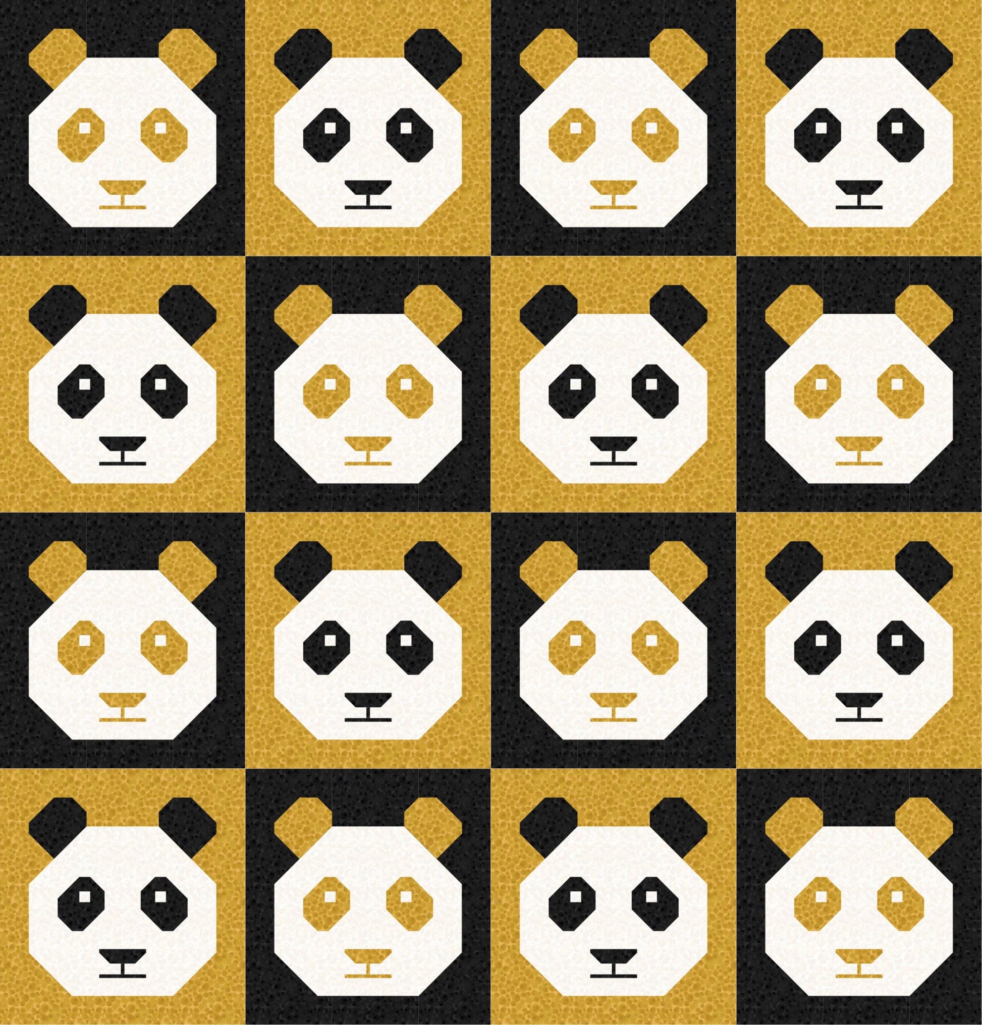 LIMITED EDITION!! Cotton and Joy Pandamonium Quilt Kit Featuring Lewis & Irene Bumbleberries Fabric Collection - Baby or Throw Size