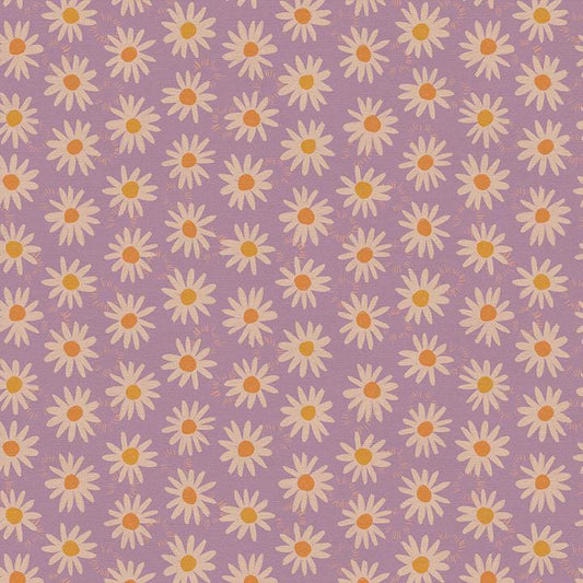 Paintbrush Studio Botanica Fabric Collection Daisy on Purple Authentic Premium 100% Cotton Quilt Shop Quality Fabrics