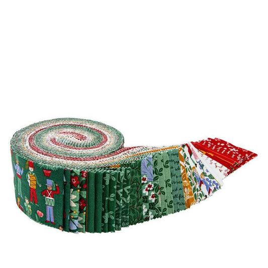 Riley Blake A Pearfect Christmas Fabric Collection 2.5" Rolie Polie Authentic Premium 100% Cotton Quilt Shop Quality Fabrics