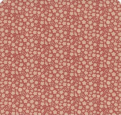 Tilda Creating Memories Winter Reds & Greens Fabric Collection Carla Red Authentic Premium 100% Cotton Fabrics