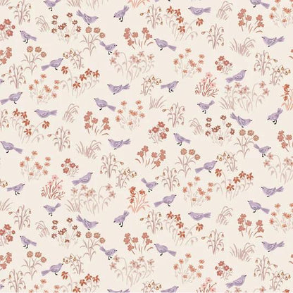 Poppie Cotton My Darling Deer Fabric Collection Little Bird on Wheat Authentic Premium 100% Cotton Fabrics