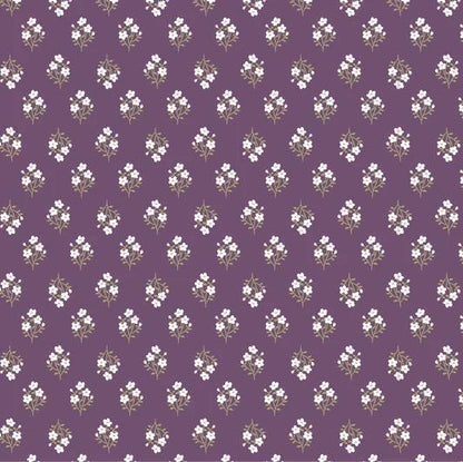 Poppie Cotton My Darling Deer Fabric Collection Meadow on Plum Authentic Premium 100% Cotton Fabrics