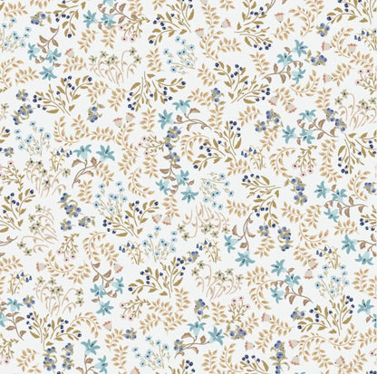Poppie Cotton My Darling Deer Fabric Collection Wildflower on Sky Authentic Premium 100% Cotton Fabrics