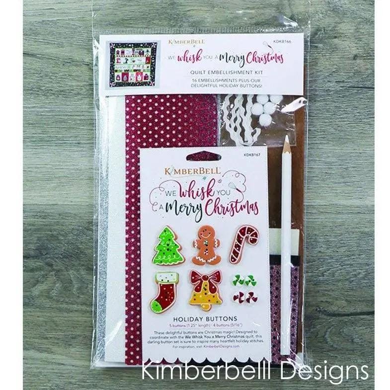 Kimberbell We Whisk You a Merry Christmas Quilt Collection (Opt Machine Embroidery CD, Fabric & Backing Kit and Glide Thread Set Available)