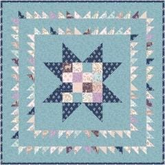 Poppie Cotton Little Star Baby Quilt Kit Featuring My Darling Deer Fabric Collection Finished Size: 40"x40"