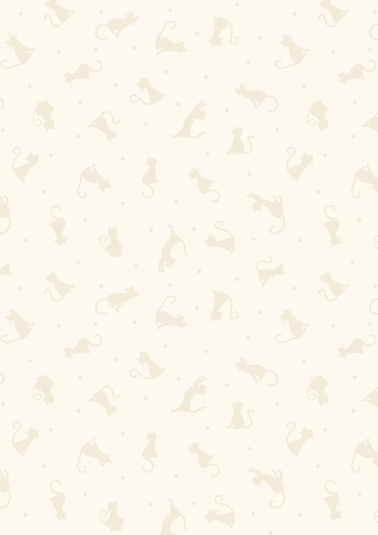 Lewis & Irene Tiny Tonals Fabric Collection Cats Cream on Cream TT6.2 Authentic Premium 100% Cotton Fabrics