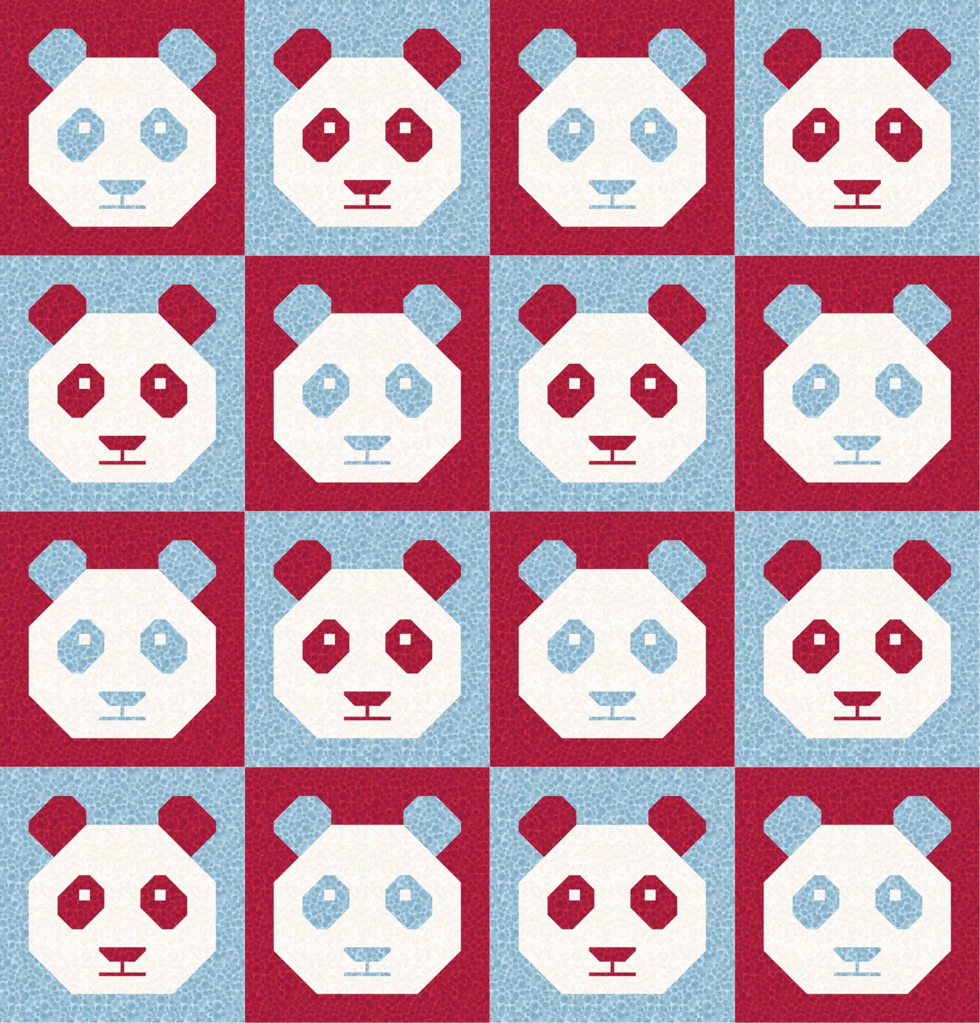 LIMITED EDITION!! Cotton and Joy Pandamonium Quilt Kit Featuring Lewis & Irene Bumbleberries Fabric Collection - Baby or Throw Size