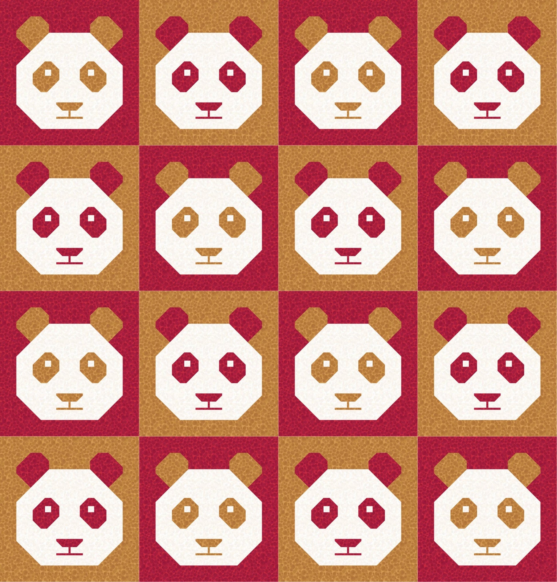 LIMITED EDITION!! Cotton and Joy Pandamonium Quilt Kit Featuring Lewis & Irene Bumbleberries Fabric Collection - Baby or Throw Size