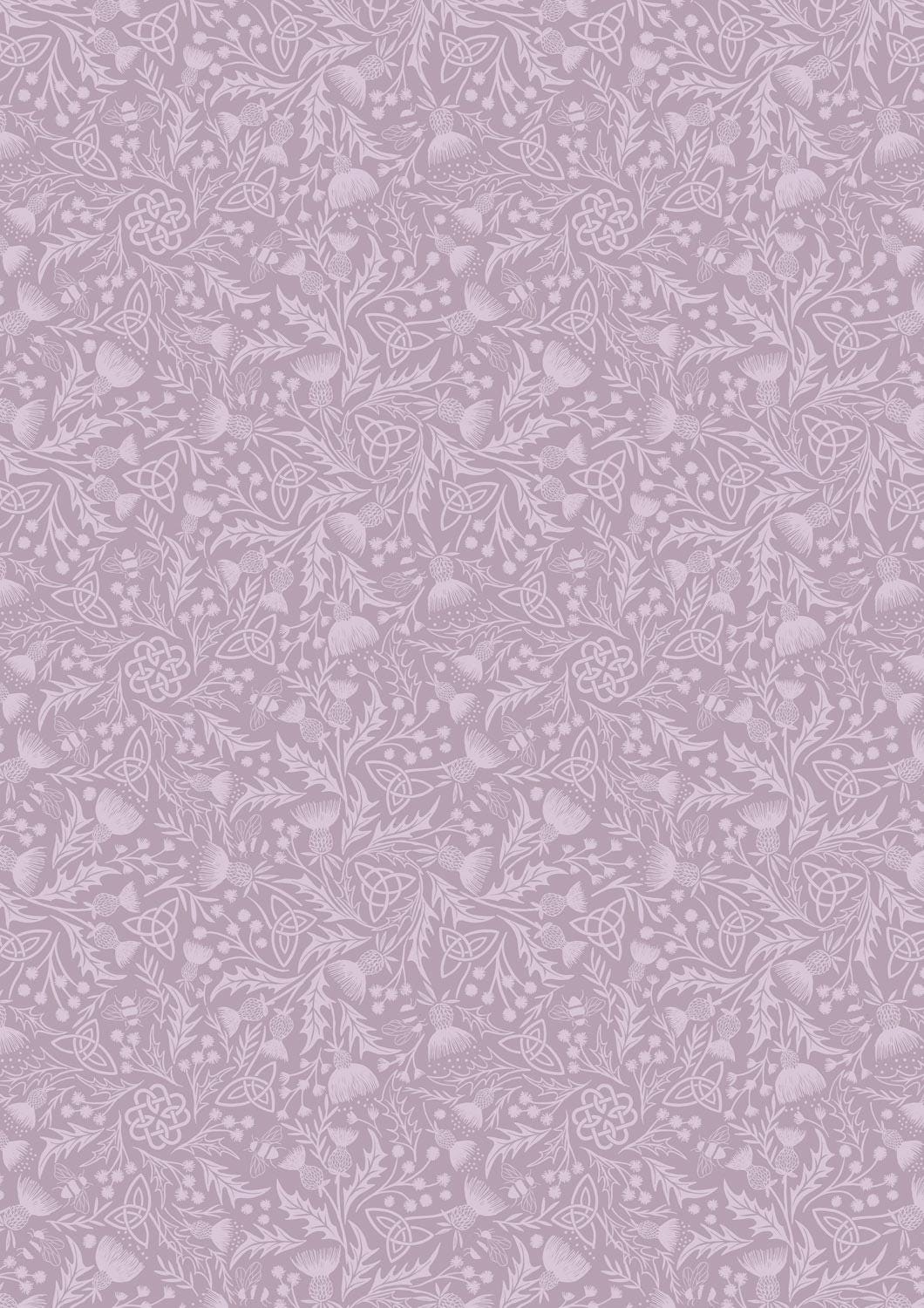 Lewis & Irene A Celtic Summer Fabric Collection Celtic Thistle Heather 990C Authentic Premium 100% Cotton Fabrics