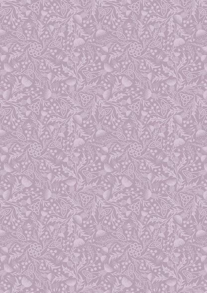 Lewis & Irene A Celtic Summer Fabric Collection Celtic Thistle Heather 990C Authentic Premium 100% Cotton Fabrics