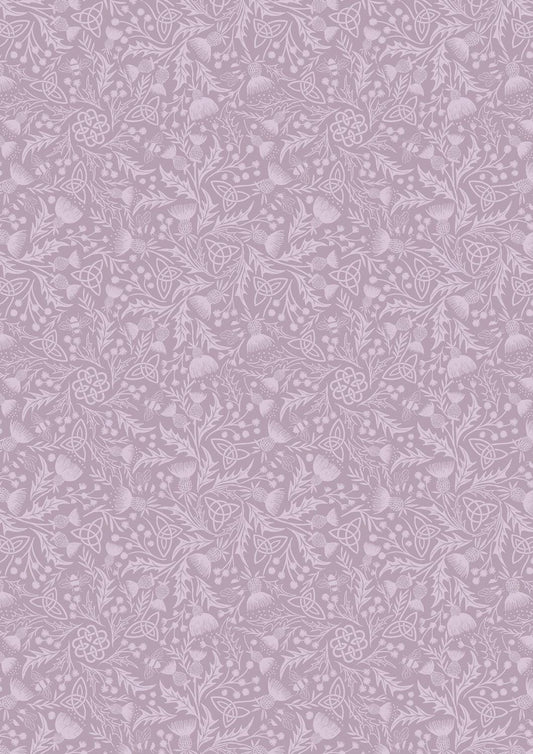 Lewis & Irene A Celtic Summer Fabric Collection Celtic Thistle Heather 990C Authentic Premium 100% Cotton Fabrics