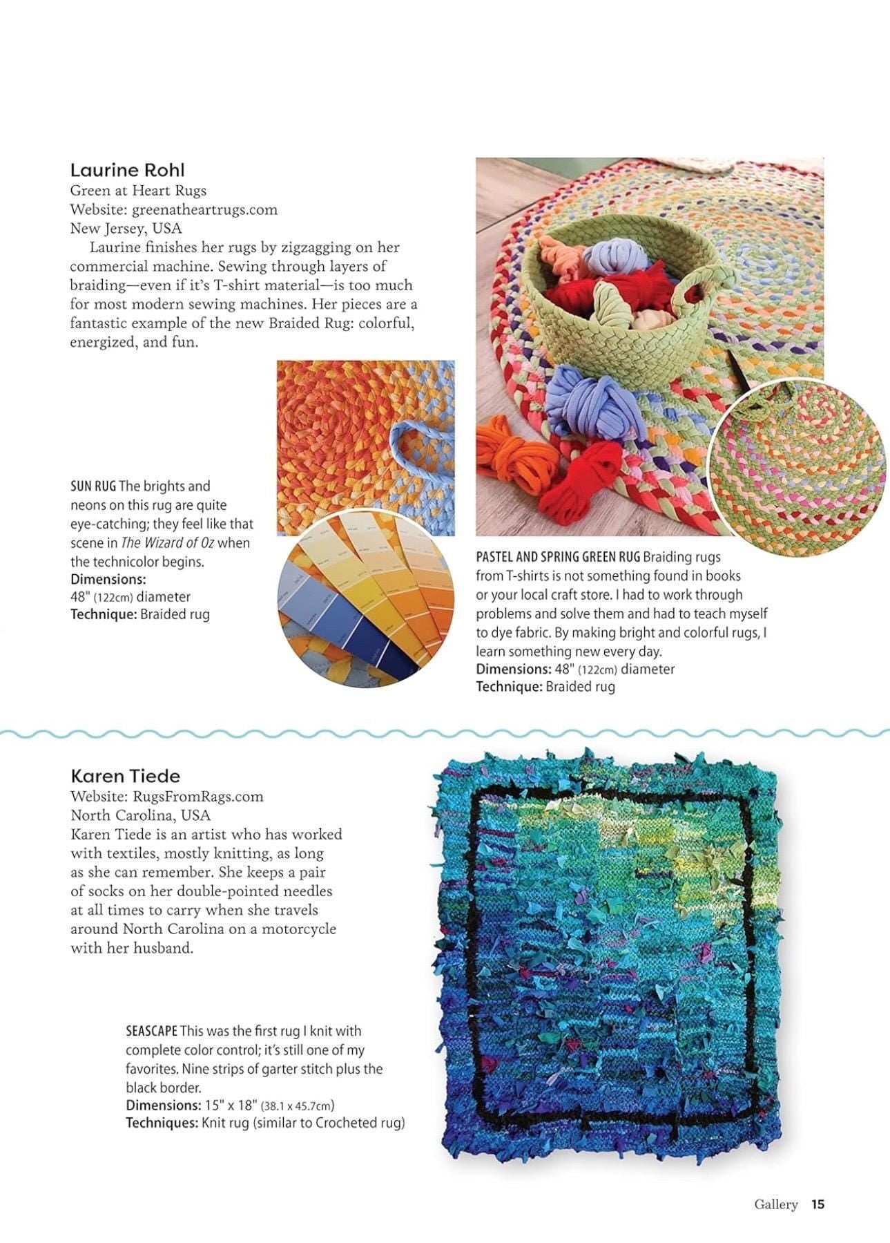 Deana David's Easy, Beautiful Handmade Rag Rugs Pattern Book - 12 Patterns Per Book (Softcover)