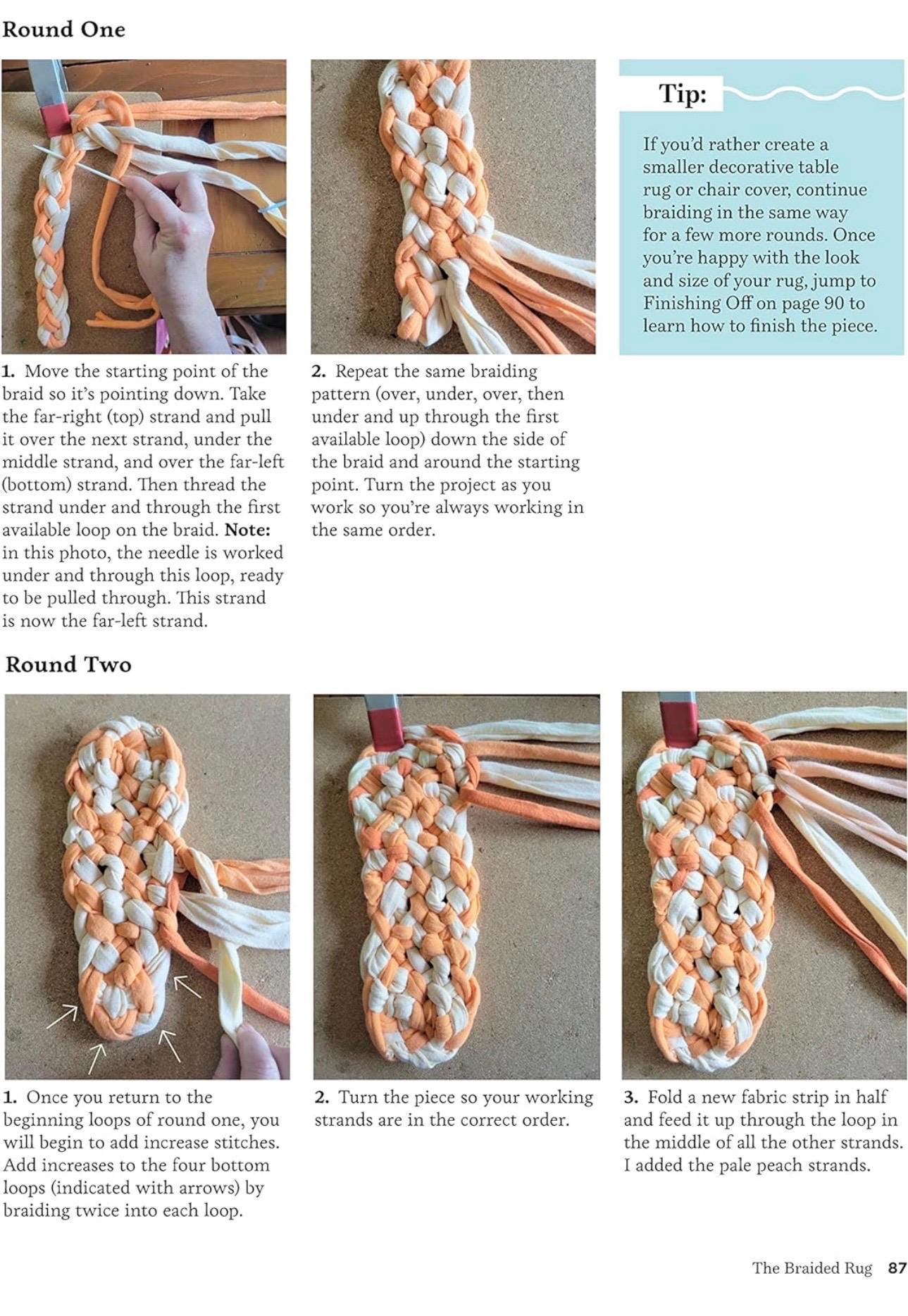 Deana David's Easy, Beautiful Handmade Rag Rugs Pattern Book - 12 Patterns Per Book (Softcover)