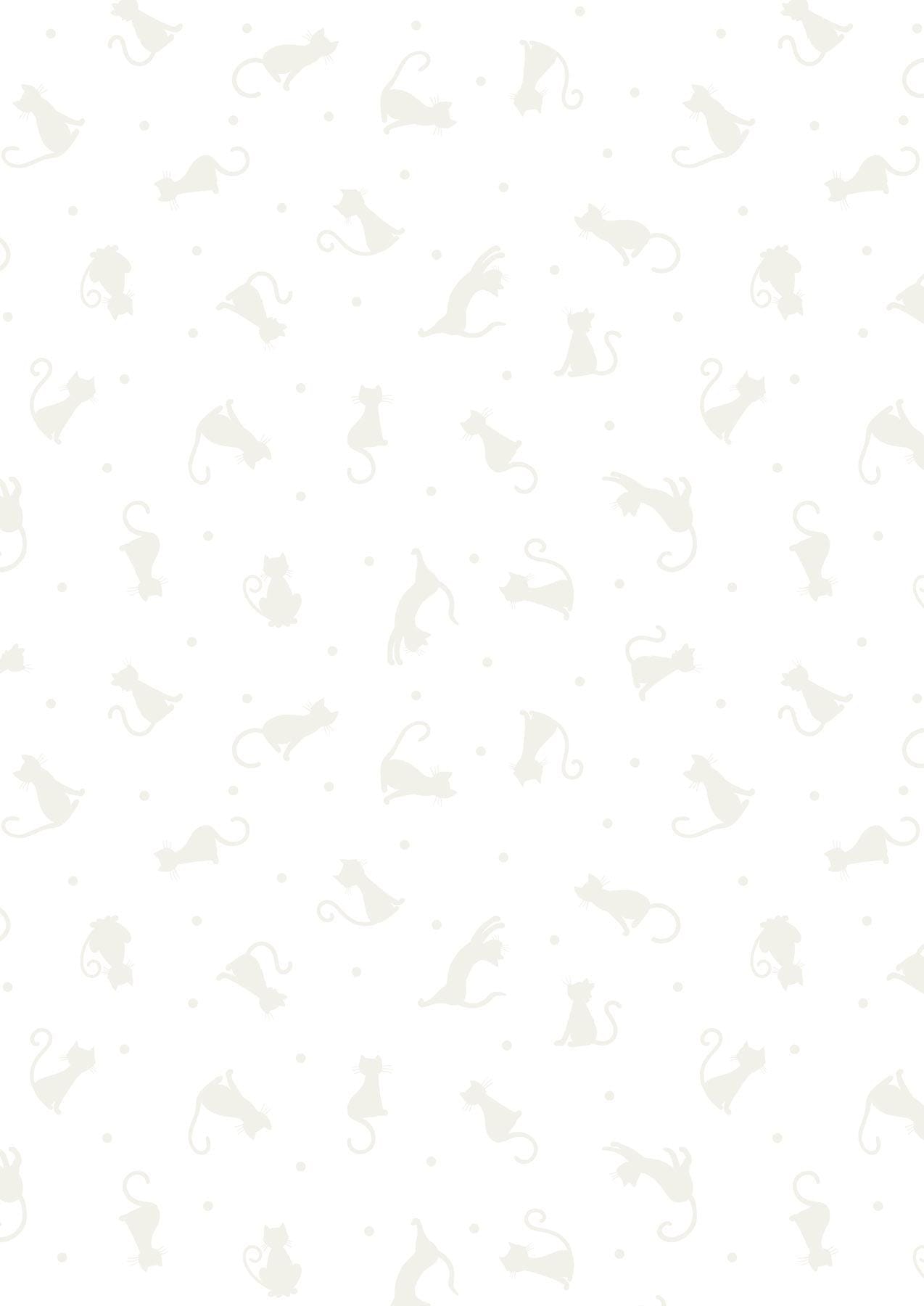 Lewis & Irene Tiny Tonals Fabric Collection Cats White on White TT6.1 Authentic Premium 100% Cotton Fabrics