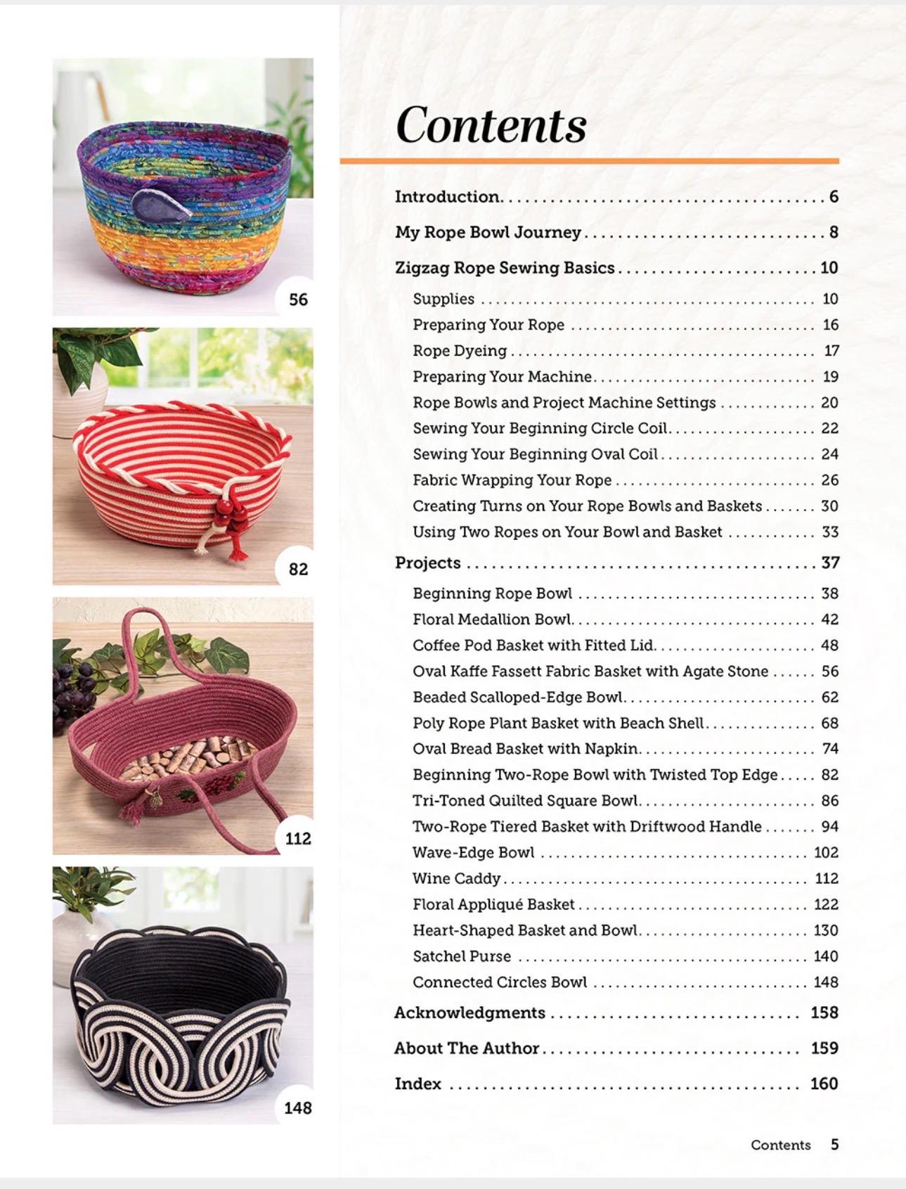 Landauer Publishing Denise Haar Creative Zigzag Rope Sewing Projects - 16 Projects & A Dozen Techniques for Making Bowls, Totes, and More