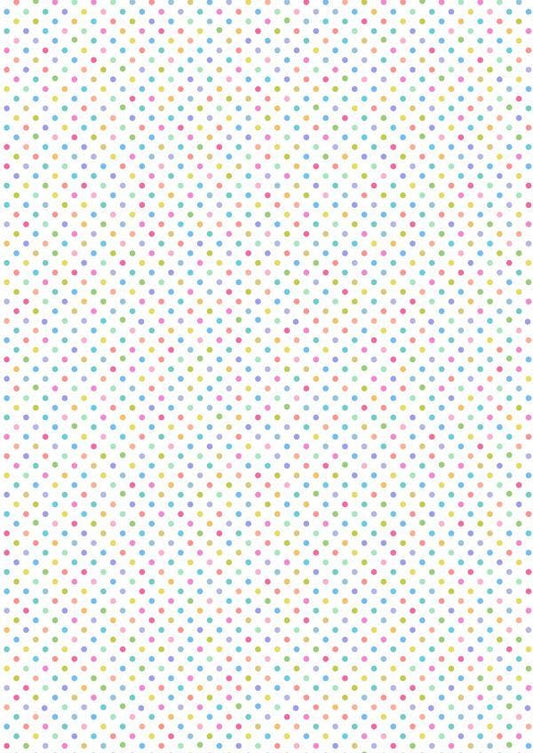 Lewis & Irene Rainbows Fabric Collection Rainbow Dots on Cream Authentic Premium 100% Cotton Quilt Shop Quality Fabrics