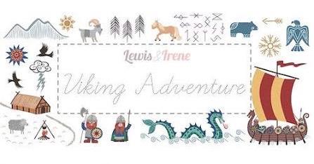 Lewis & Irene Viking Adventure Fabric Collection Fabulous 40s Jellyroll (40-2.5” Fabric Strips) Authentic Premium 100% Cotton Fabrics